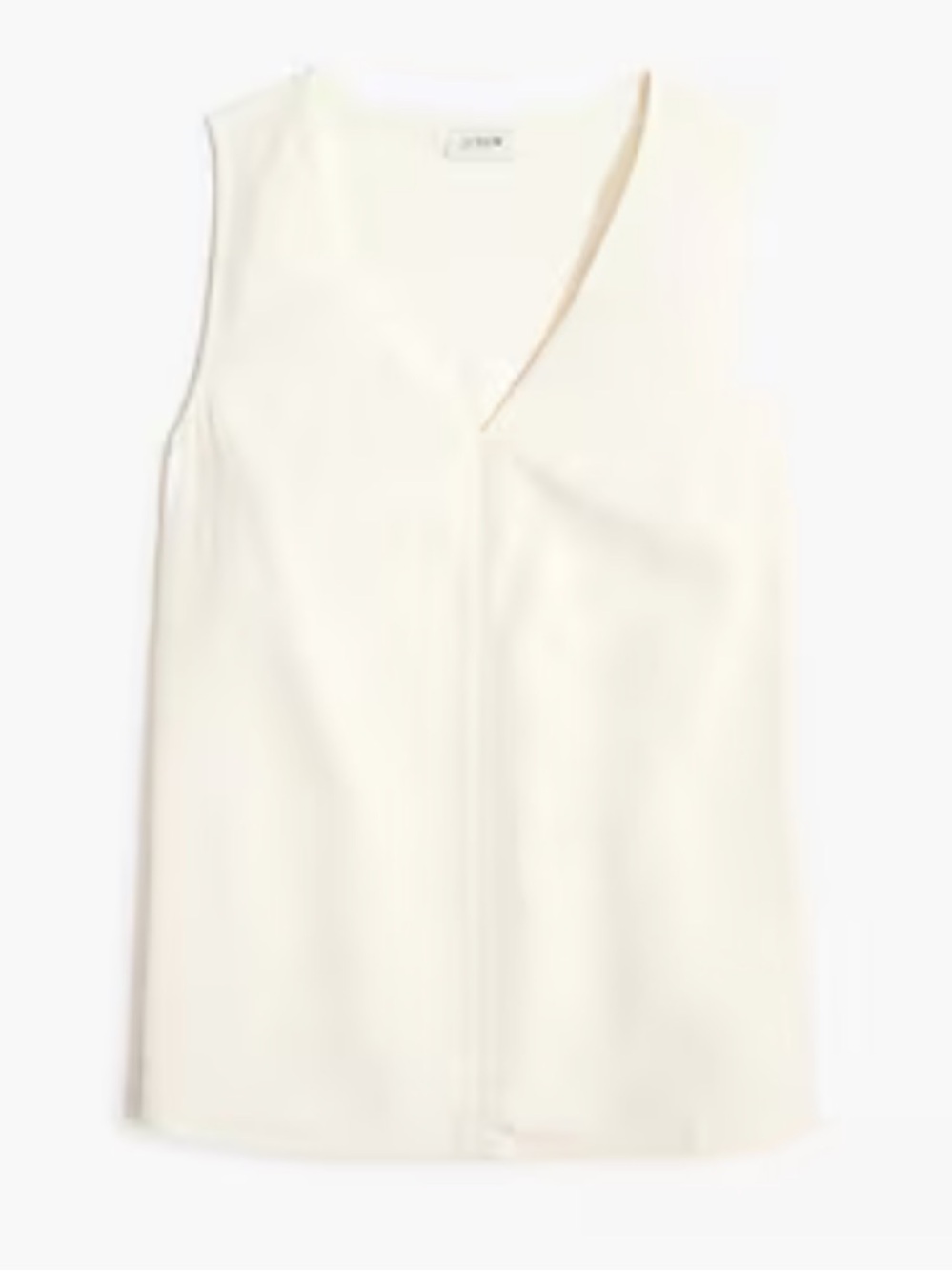 J. Crew Factory NWOT Sleeveless V-Neck Crepe Shell Top- Marine Salt